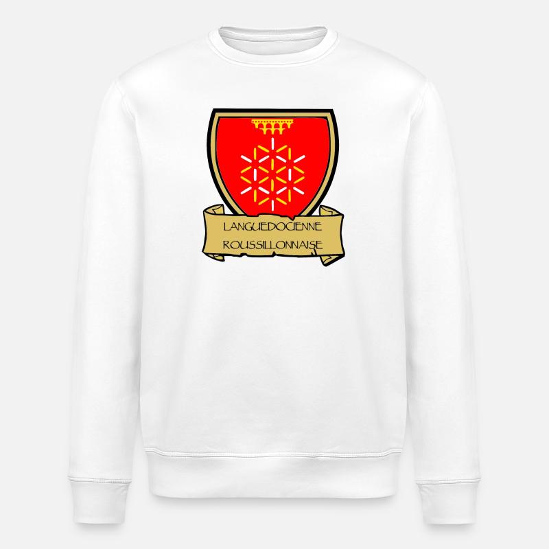 Languedocienne Roussillonnaise - Stanley/Stella Unisex Bio-Sweatshirt ROLLER - Weiß