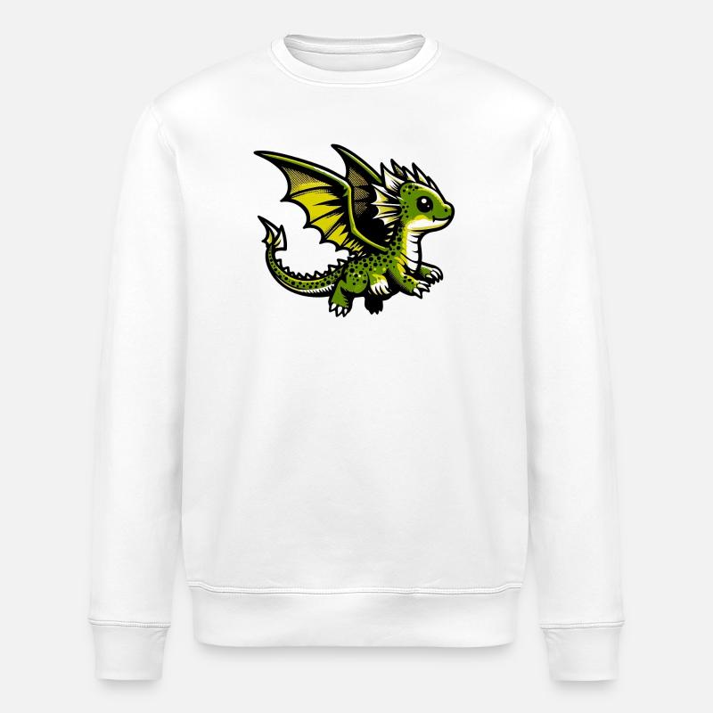 Dragon - Stanley/Stella ROLLER Unisex Organic Sweatshirt - white