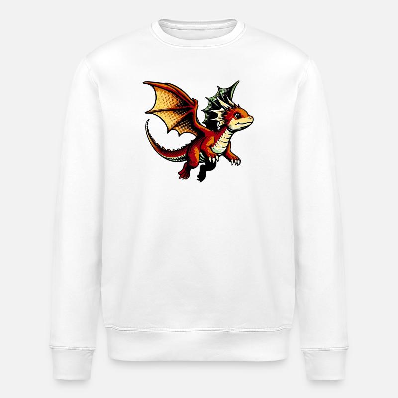 Dragon - Sweat bio ROLLER Stanley/Stella Unisexe - blanc