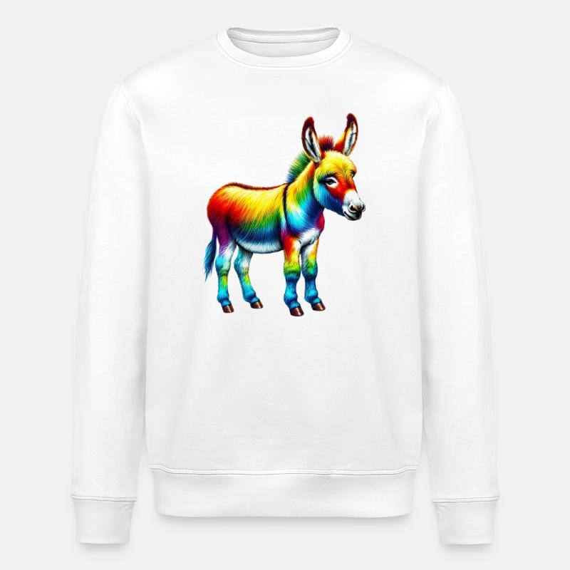Donkey Mule - Stanley/Stella ROLLER Unisex Organic Sweatshirt - white