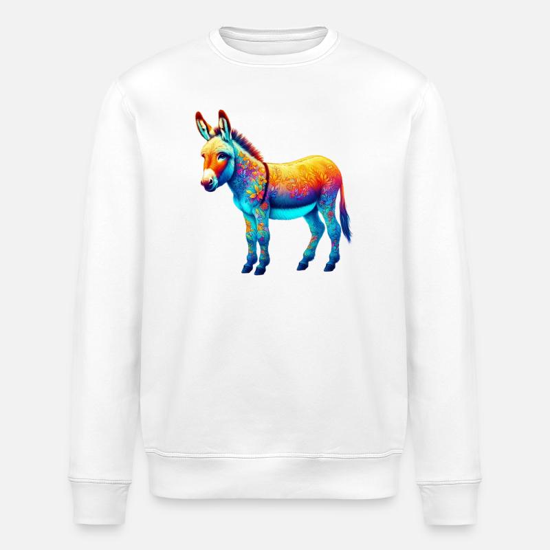 Donkey Mule - Stanley/Stella ROLLER Unisex Organic Sweatshirt - white