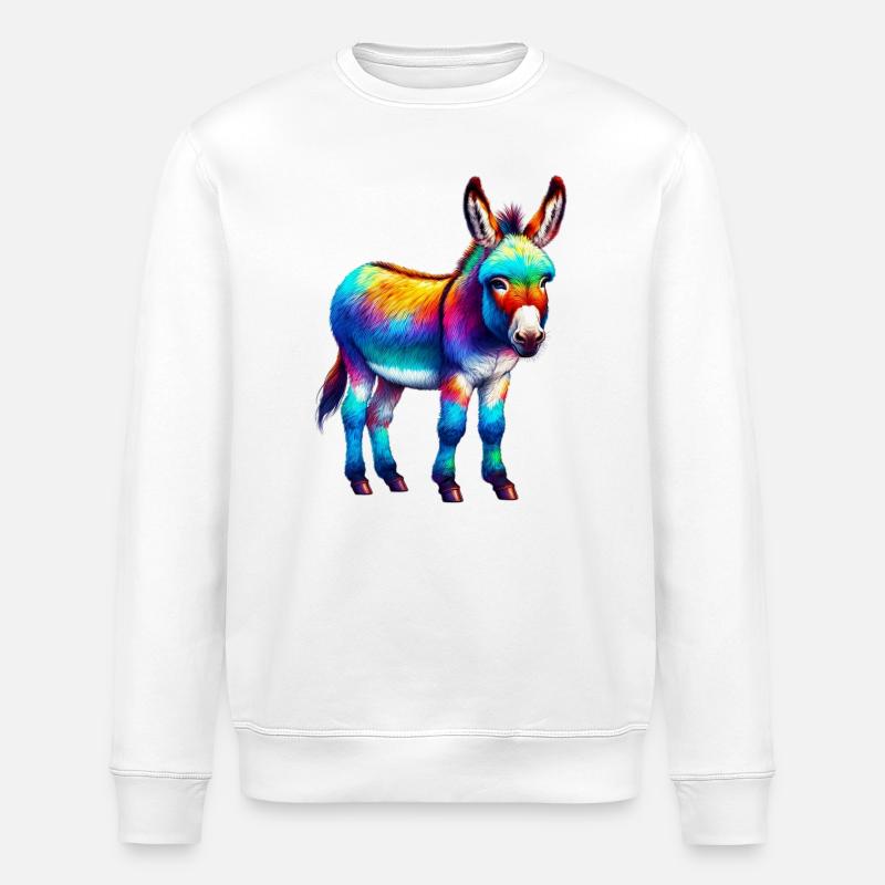 Esel-Maultier - Stanley/Stella Unisex Bio-Sweatshirt ROLLER - Weiß