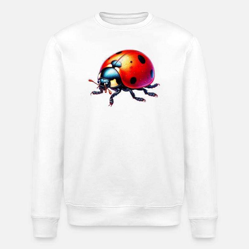 Marienkäfer - Stanley/Stella Unisex Bio-Sweatshirt ROLLER - Weiß