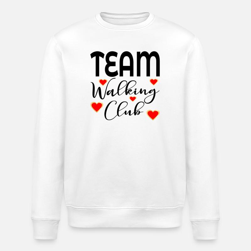 TEAM-WALKING-CLUB - Stanley/Stella Unisex Bio-Sweatshirt ROLLER - Weiß