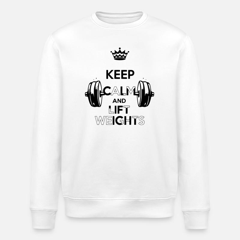 Keep Calm - Stanley/Stella ROLLER Unisex Organic Sweatshirt - white