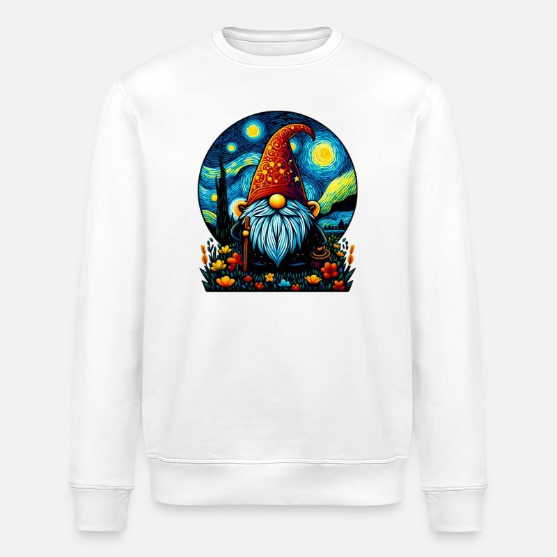 Gnom - Stanley/Stella Unisex Bio-Sweatshirt ROLLER - Weiß