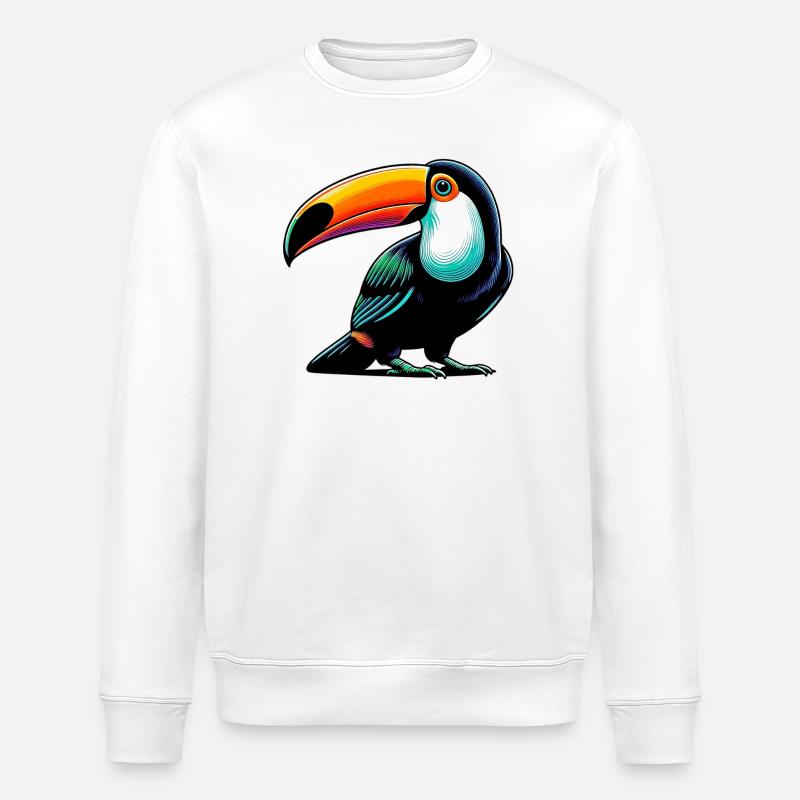 Tukan - Stanley/Stella Unisex Bio-Sweatshirt ROLLER - Weiß