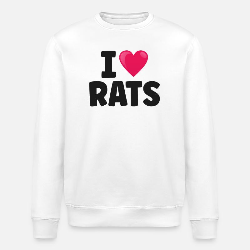 Rat Rats - Sweat bio ROLLER Stanley/Stella Unisexe - blanc