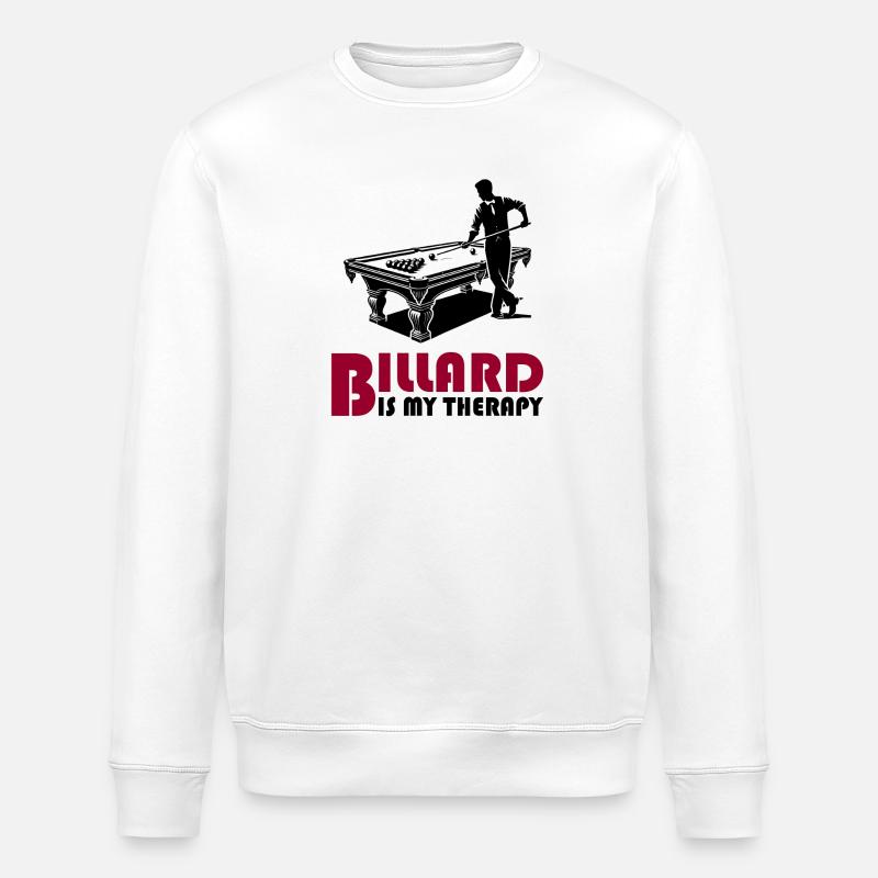 Le billard est ma thérapie - Sweat bio ROLLER Stanley/Stella Unisexe - blanc