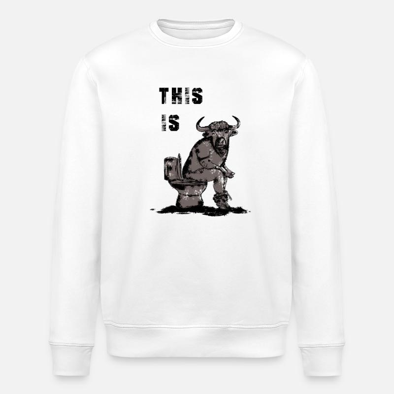 C’est des conneries - Sweat bio ROLLER Stanley/Stella Unisexe - blanc