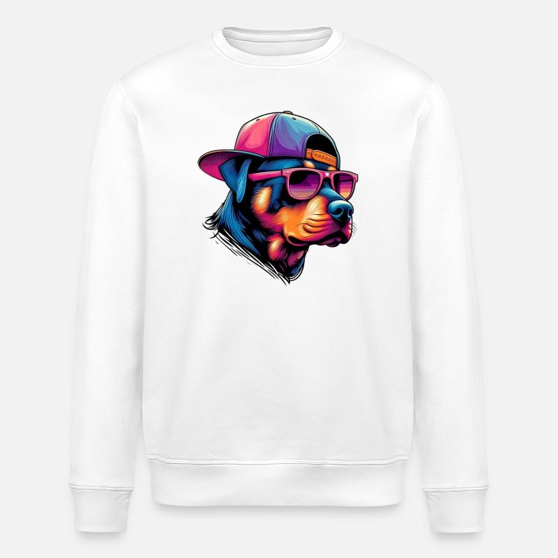 Hund - Stanley/Stella Unisex Bio-Sweatshirt ROLLER - Weiß
