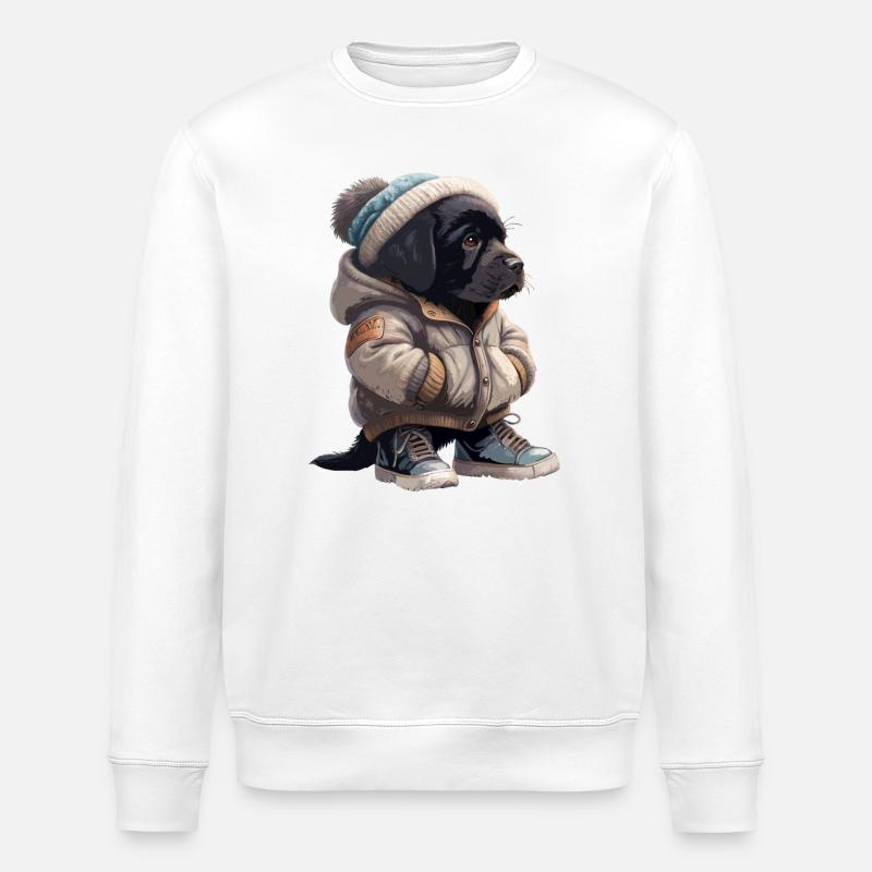 Tenue d’hiver Labrador Retriever - Sweat bio ROLLER Stanley/Stella Unisexe - blanc