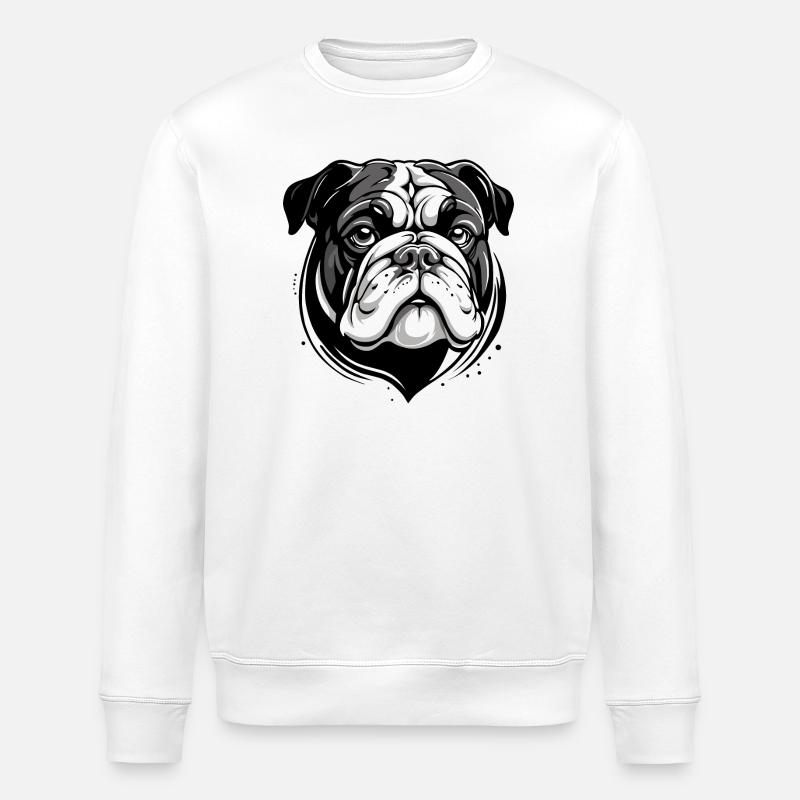 bouledogue - Sweat bio ROLLER Stanley/Stella Unisexe - blanc