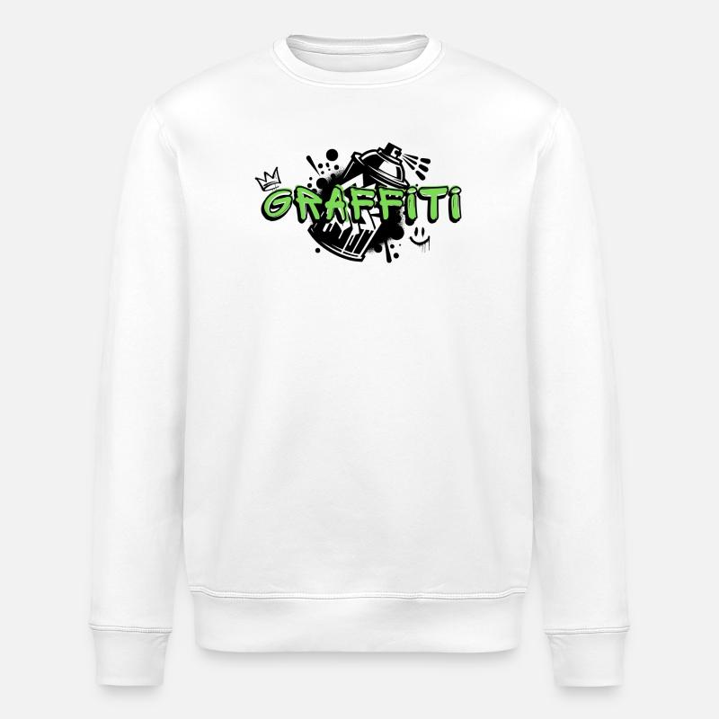 Graffiti - Sweat bio ROLLER Stanley/Stella Unisexe - blanc