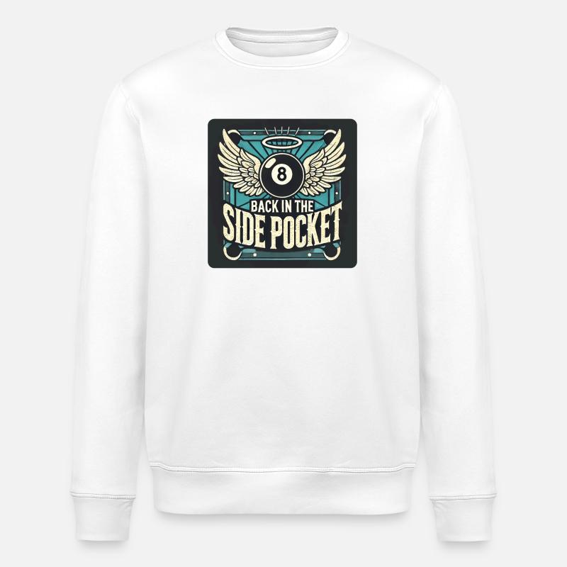 Billard Design - Stanley/Stella Unisex Bio-Sweatshirt ROLLER - Weiß