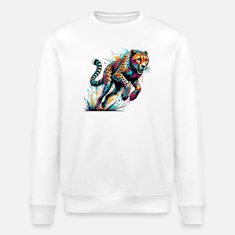 Gepard - Stanley/Stella Unisex Bio-Sweatshirt ROLLER - Weiß