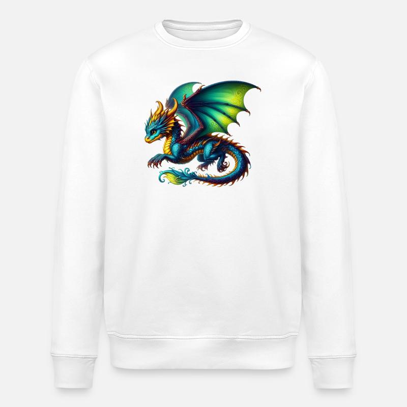 Dragon - Sweat bio ROLLER Stanley/Stella Unisexe - blanc