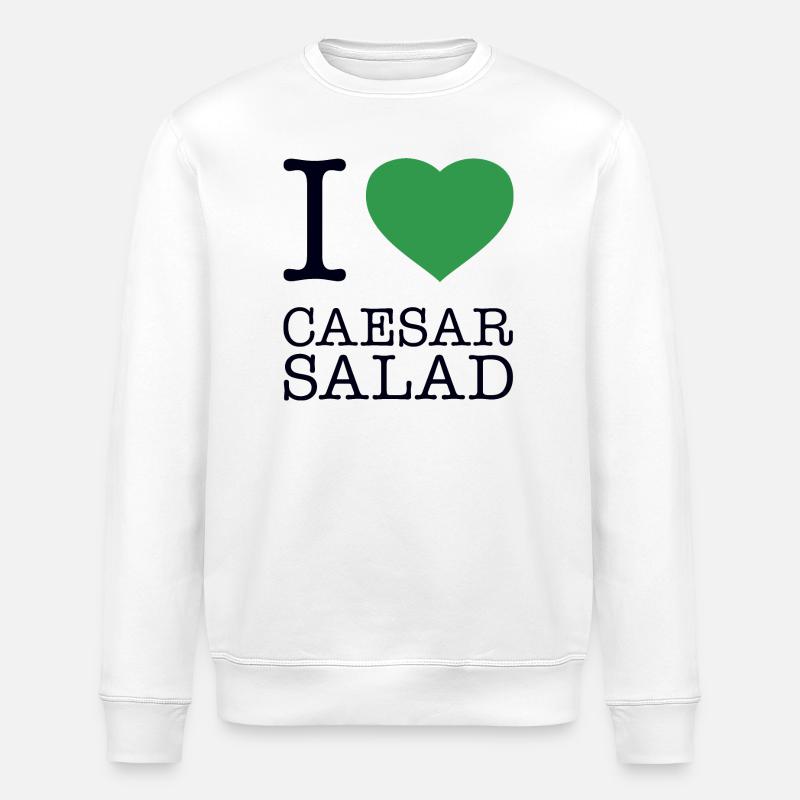 J’ADORE LA SALADE CÉSAR - Sweat bio ROLLER Stanley/Stella Unisexe - blanc