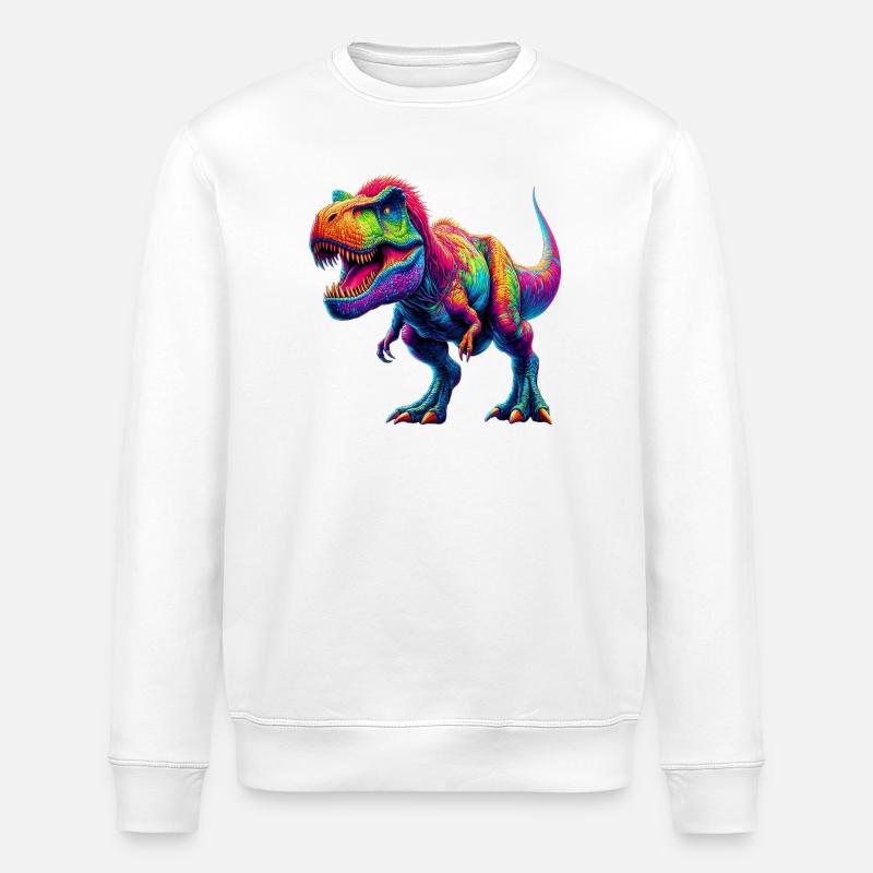 Dinosaure - Sweat bio ROLLER Stanley/Stella Unisexe - blanc