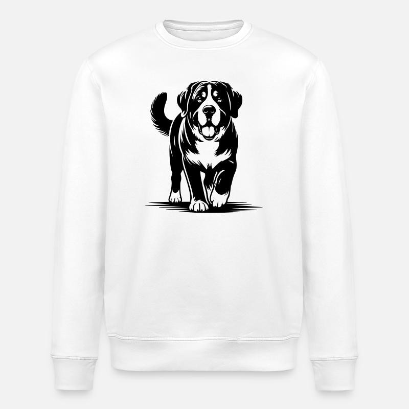 Bouvier suisse - Sweat bio ROLLER Stanley/Stella Unisexe - blanc