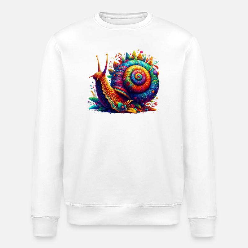 Escargot - Sweat bio ROLLER Stanley/Stella Unisexe - blanc