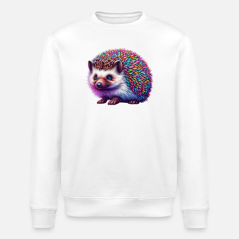 Igel - Stanley/Stella Unisex Bio-Sweatshirt ROLLER - Weiß
