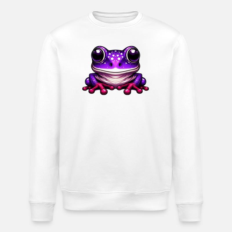Grenouille - Sweat bio ROLLER Stanley/Stella Unisexe - blanc