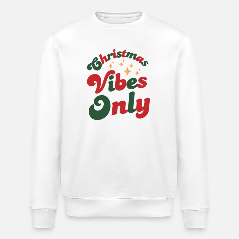 Ambiance de Noël Seulement - Sweat bio ROLLER Stanley/Stella Unisexe - blanc