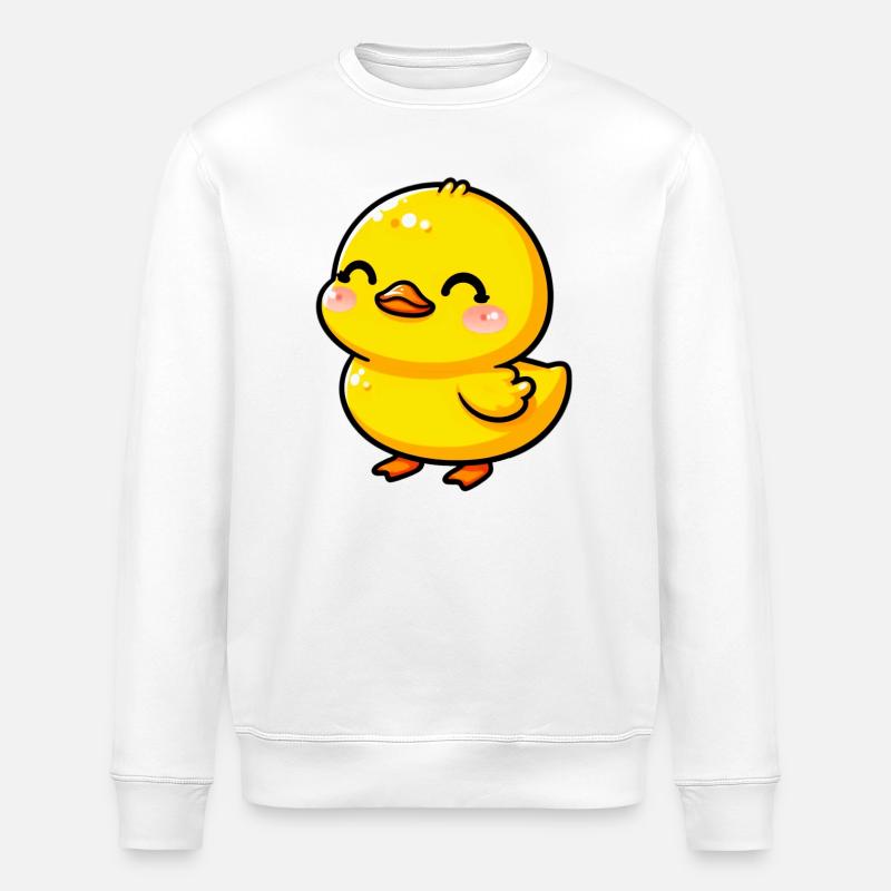 Caneton Canard Canard Canard - Sweat bio ROLLER Stanley/Stella Unisexe - blanc