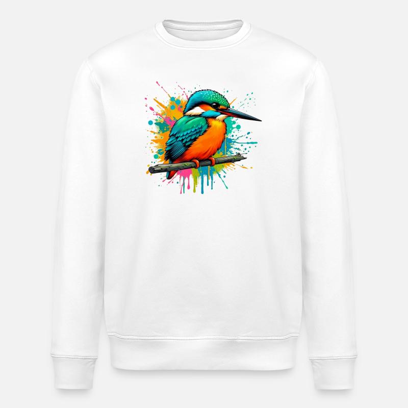 Eisvogel - Stanley/Stella Unisex Bio-Sweatshirt ROLLER - Weiß