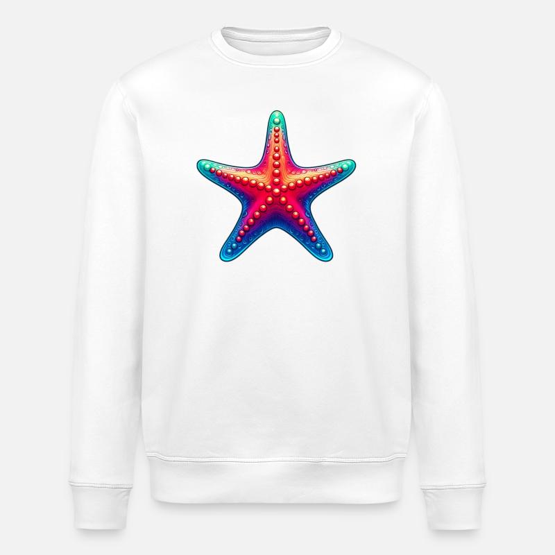 Seestern - Stanley/Stella Unisex Bio-Sweatshirt ROLLER - Weiß