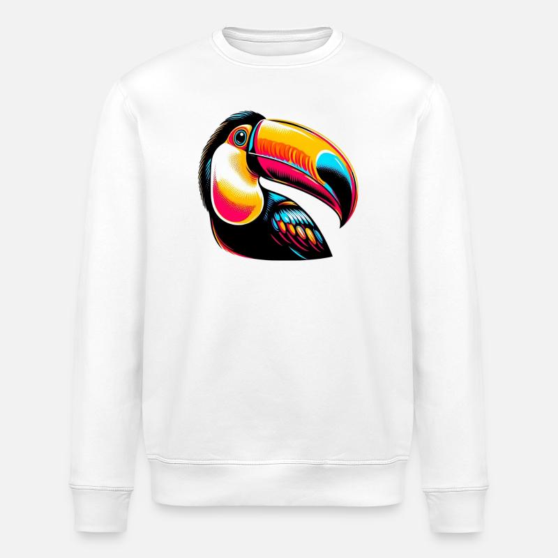 Tukan - Stanley/Stella Unisex Bio-Sweatshirt ROLLER - Weiß