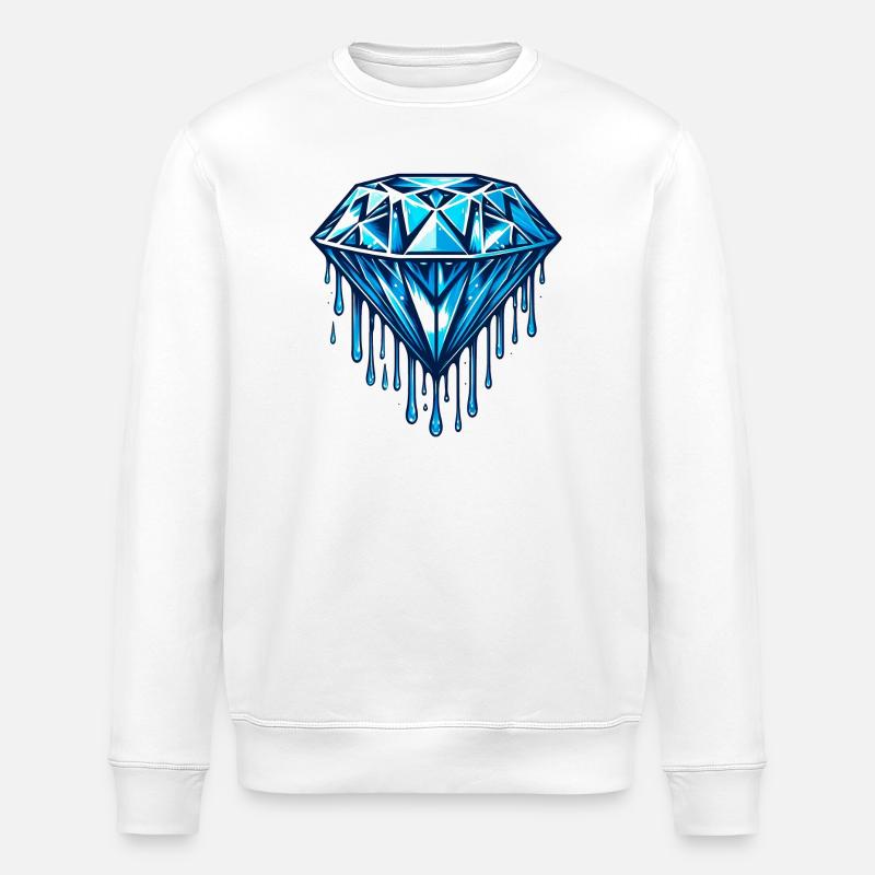 Diamant - Stanley/Stella Unisex Bio-Sweatshirt ROLLER - Weiß