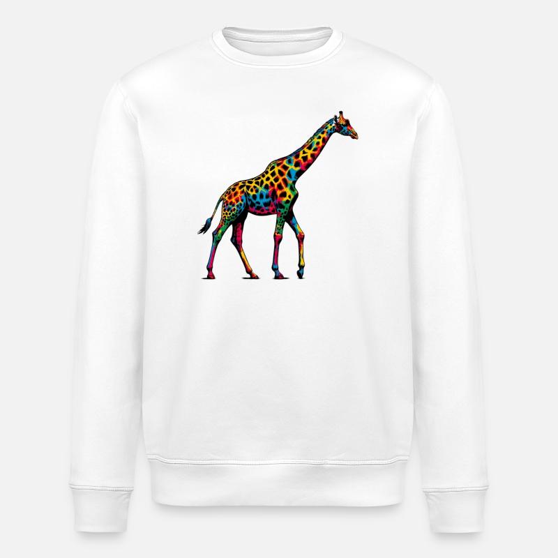 Girafe - Sweat bio ROLLER Stanley/Stella Unisexe - blanc