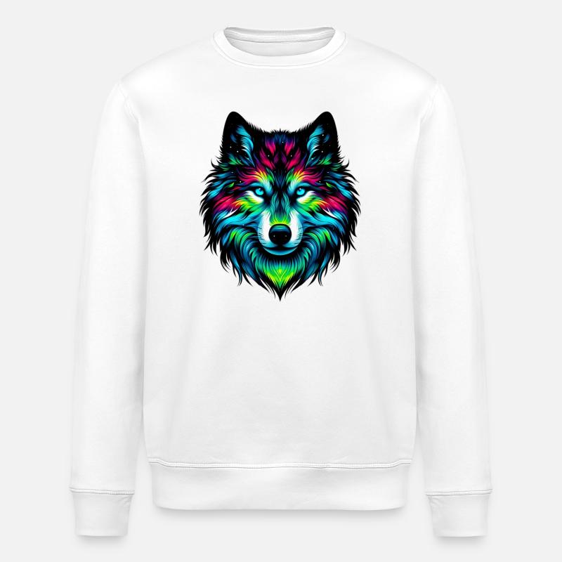 Loup - Sweat bio ROLLER Stanley/Stella Unisexe - blanc