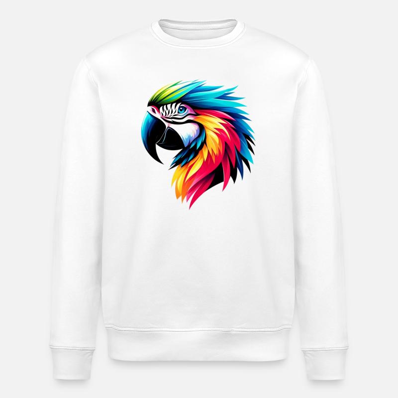 Perroquet - Sweat bio ROLLER Stanley/Stella Unisexe - blanc