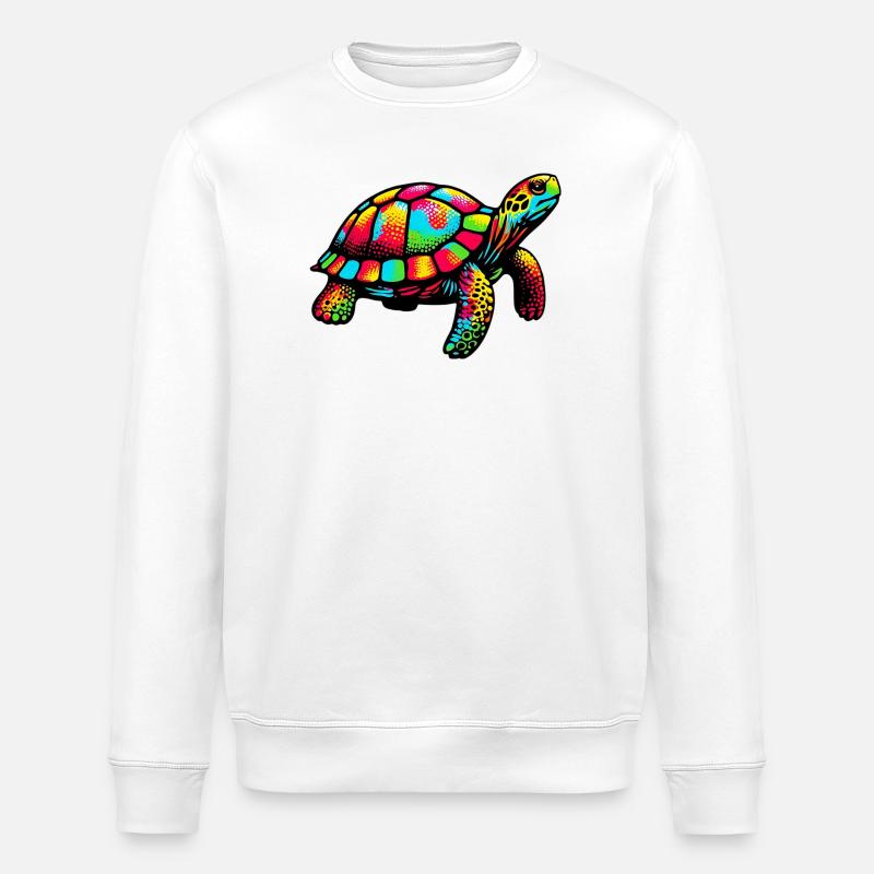 Turtle - Stanley/Stella ROLLER Unisex Organic Sweatshirt - white