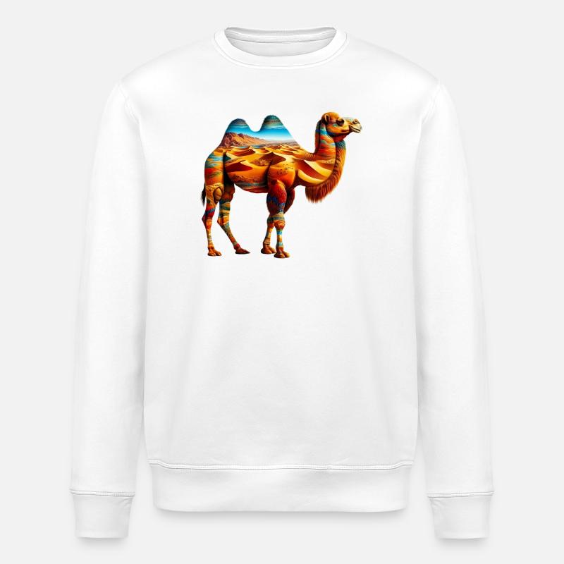 Kamel - Stanley/Stella Unisex Bio-Sweatshirt ROLLER - Weiß