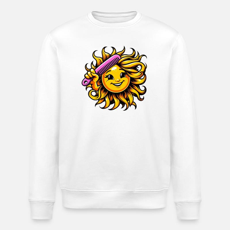 Sonne - Stanley/Stella Unisex Bio-Sweatshirt ROLLER - Weiß