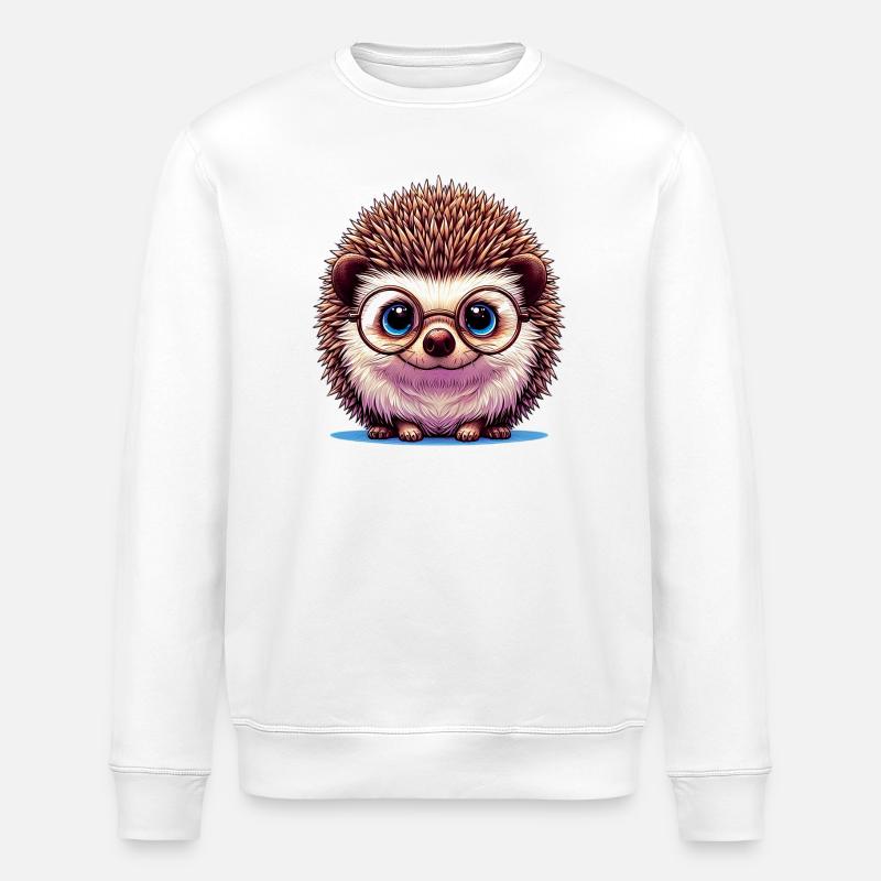 Igel - Stanley/Stella Unisex Bio-Sweatshirt ROLLER - Weiß