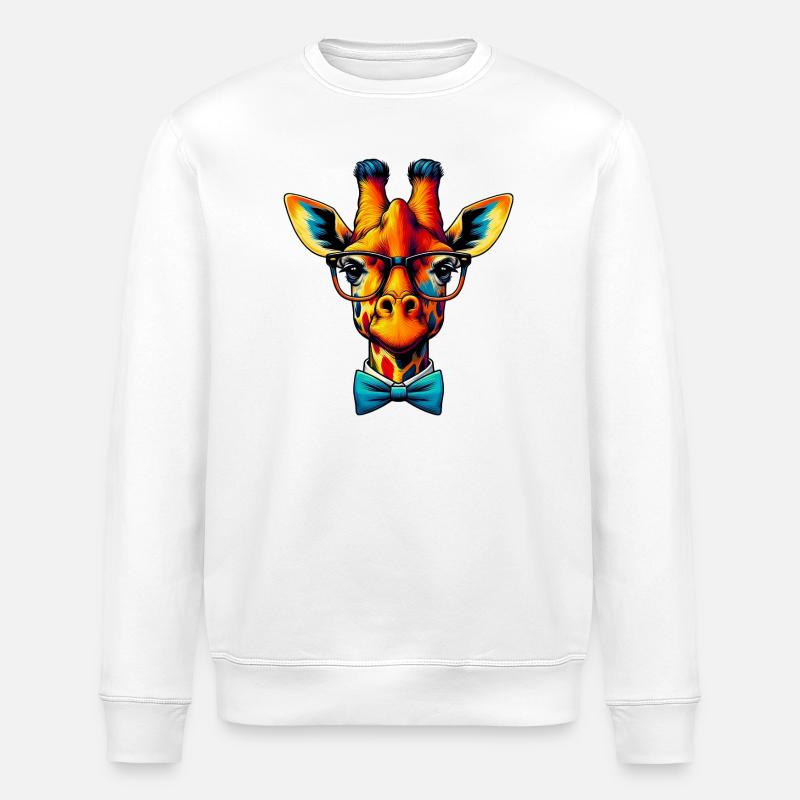 Girafe - Sweat bio ROLLER Stanley/Stella Unisexe - blanc