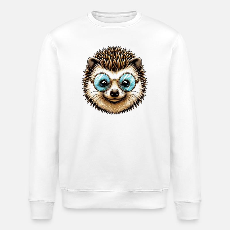 Igel - Stanley/Stella Unisex Bio-Sweatshirt ROLLER - Weiß