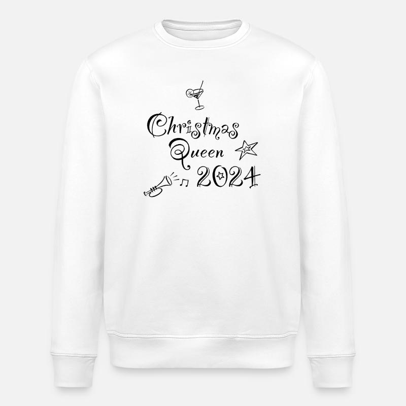 Reine de Noël 2024 - Sweat bio ROLLER Stanley/Stella Unisexe - blanc