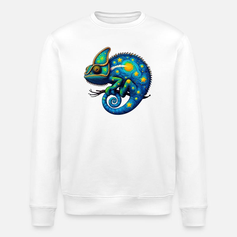 Caméléon - Sweat bio ROLLER Stanley/Stella Unisexe - blanc