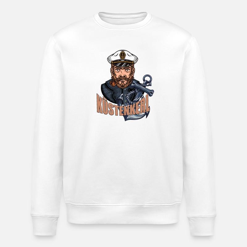Küstenkerl - Stanley/Stella Unisex Bio-Sweatshirt ROLLER - Weiß