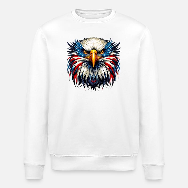 Adler - Stanley/Stella Unisex Bio-Sweatshirt ROLLER - Weiß