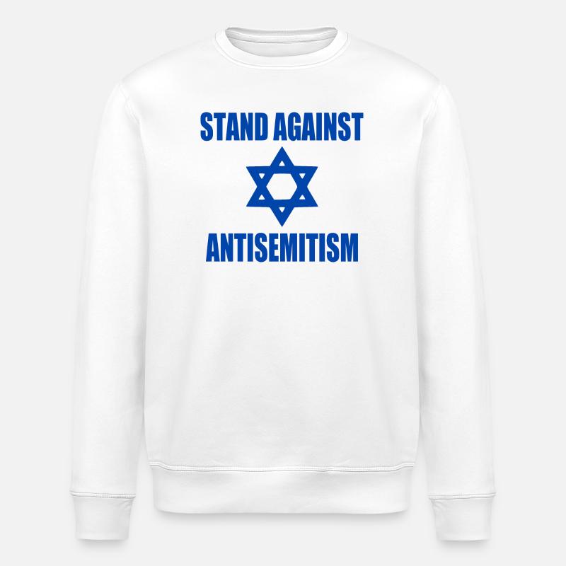 stand against antisemitism - Sweat bio ROLLER Stanley/Stella Unisexe - blanc