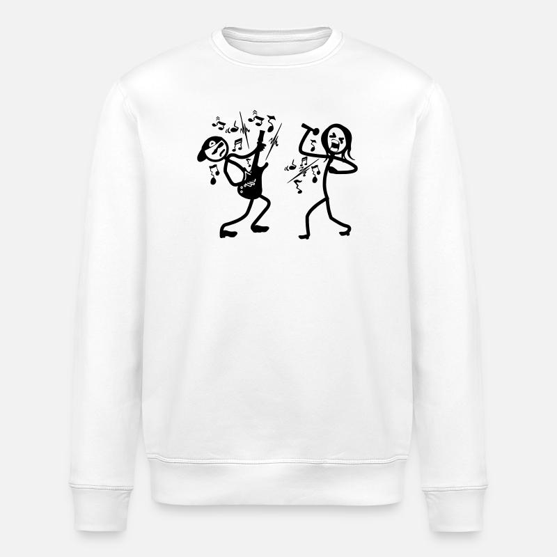 Guitariste et chanteur - Sweat bio ROLLER Stanley/Stella Unisexe - blanc