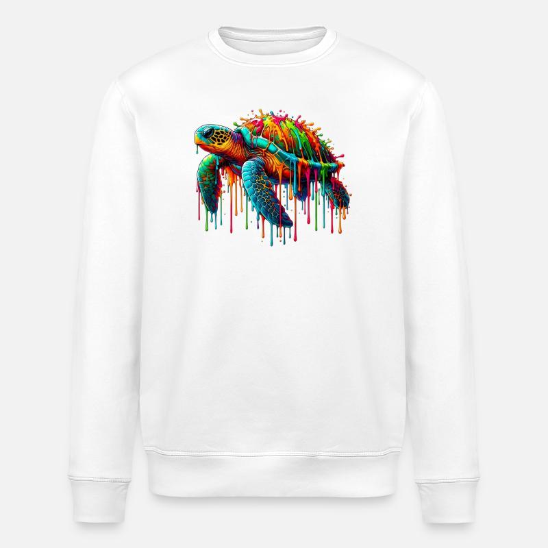 Schildkröte - Stanley/Stella Unisex Bio-Sweatshirt ROLLER - Weiß