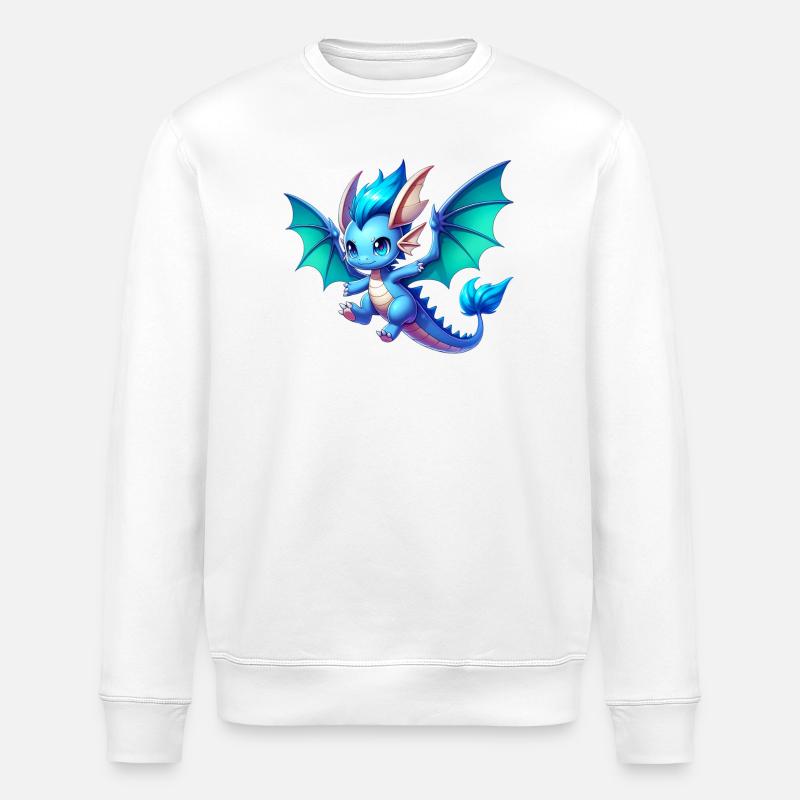 Drache - Stanley/Stella Unisex Bio-Sweatshirt ROLLER - Weiß